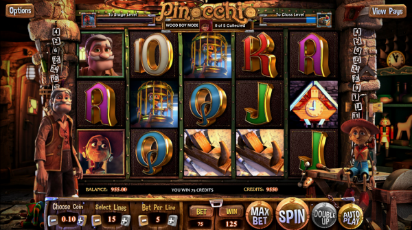 Join hands with Gepeto and Pinocchio at every Betsoft Casino