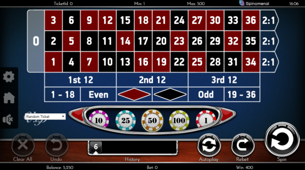 Spinomenal casinos offer 2 roulette variants